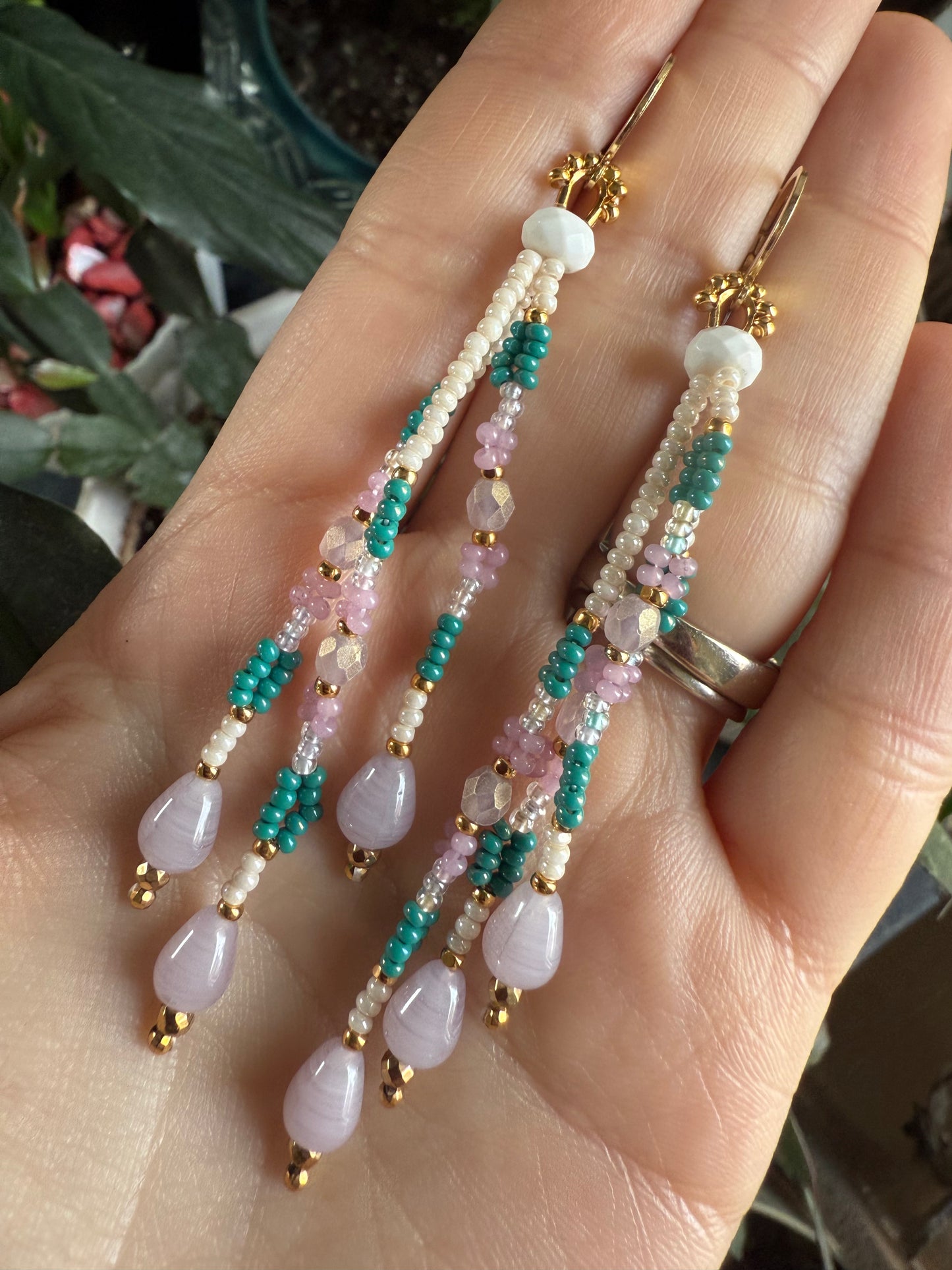 Rose quartz teal