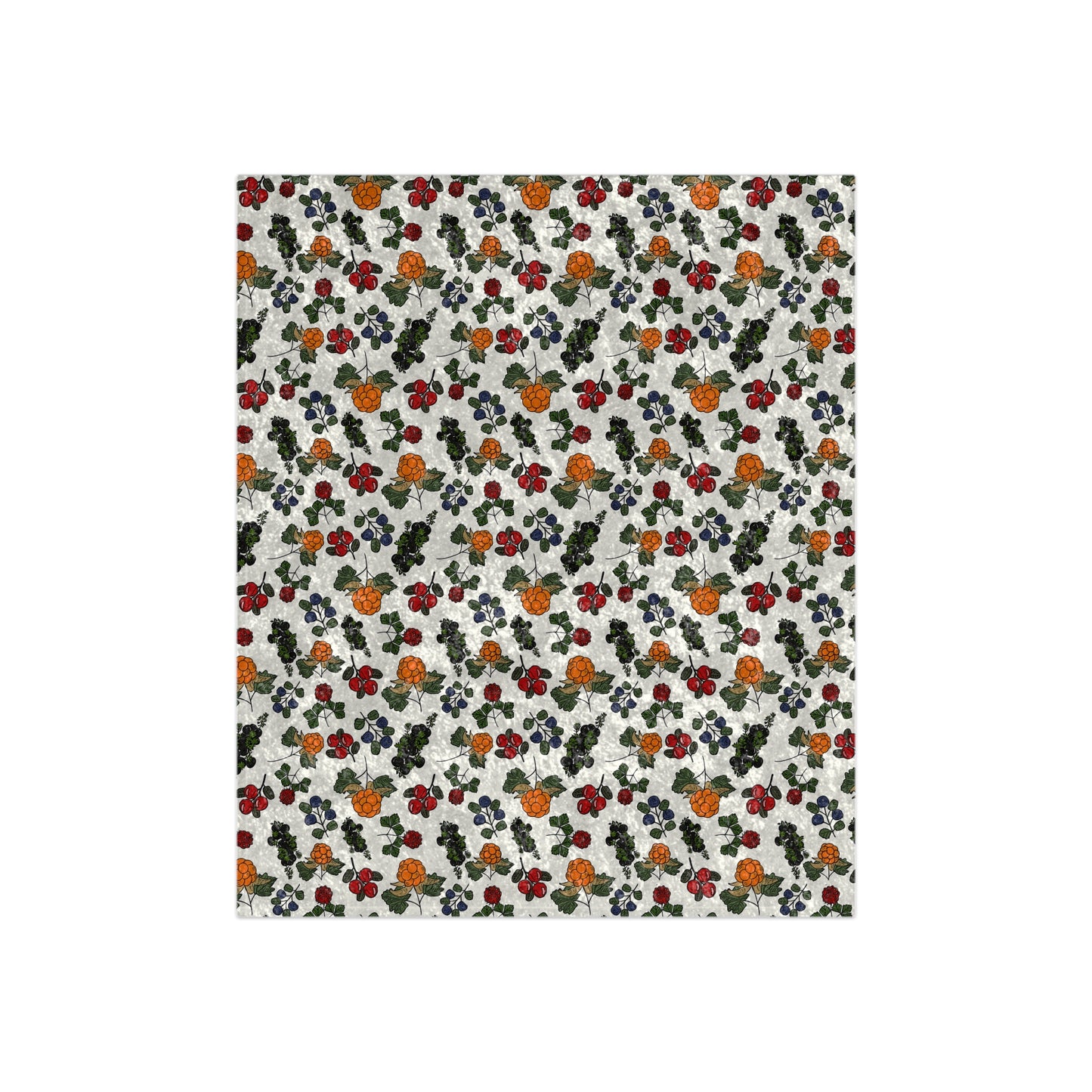 Berries Crushed Velvet Blanket - Cozy Home Decor for All Seasons
