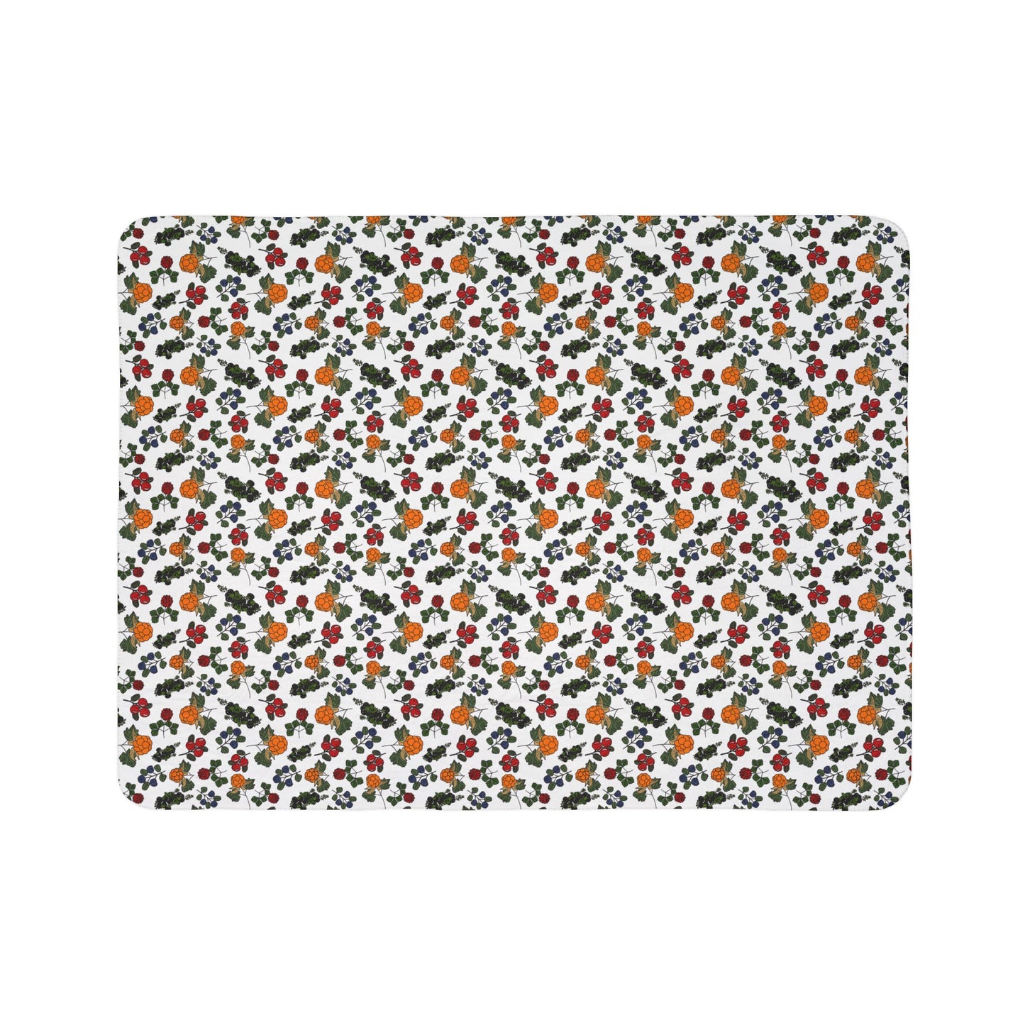 Cozy Floral Fleece Sherpa Blanket - Perfect for Fall and Winter