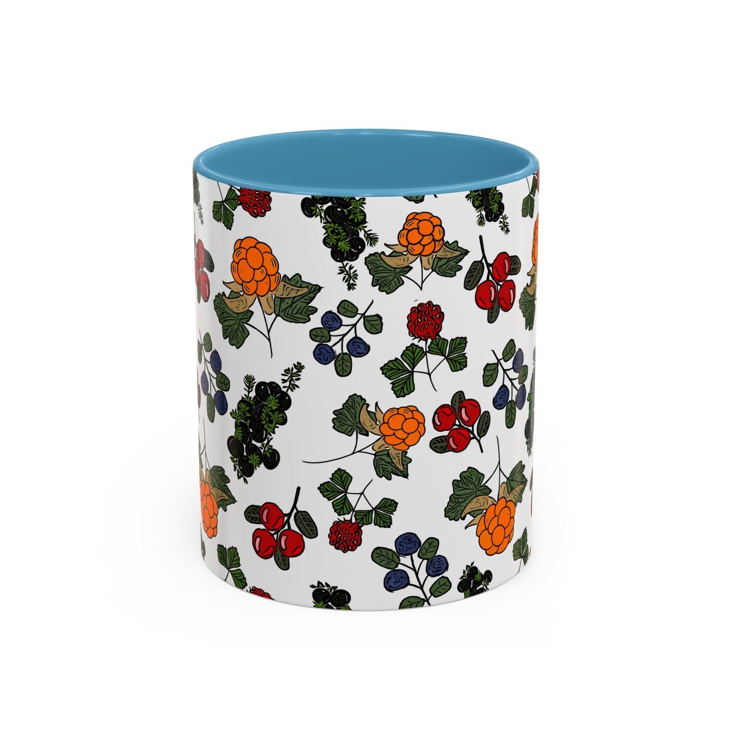 Vibrant Floral Accent Coffee Mug - 11/15oz