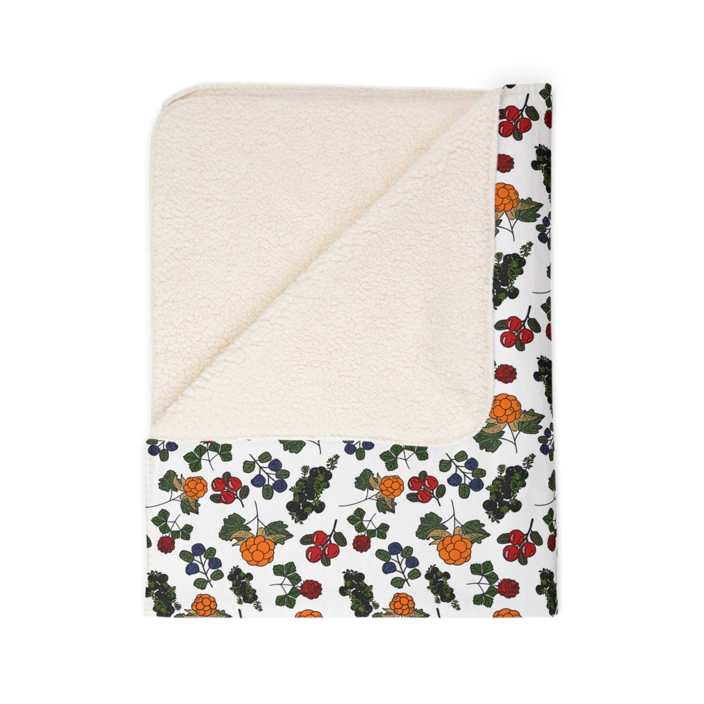 Cozy Floral Fleece Sherpa Blanket - Perfect for Fall and Winter