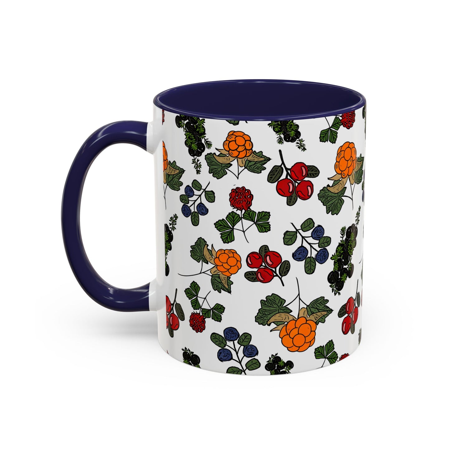 Vibrant Floral Accent Coffee Mug - 11/15oz