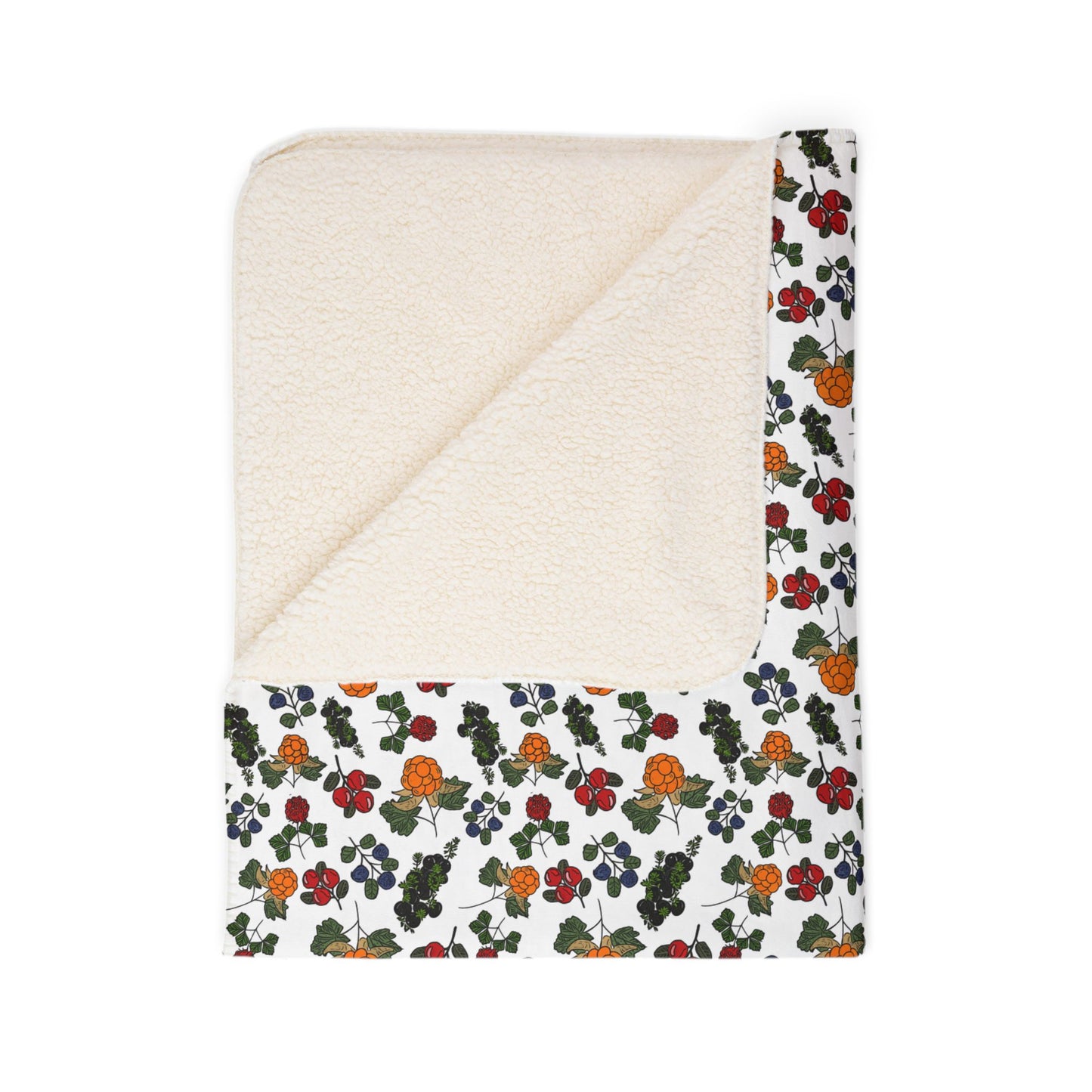 Cozy Floral Fleece Sherpa Blanket - Perfect for Fall and Winter