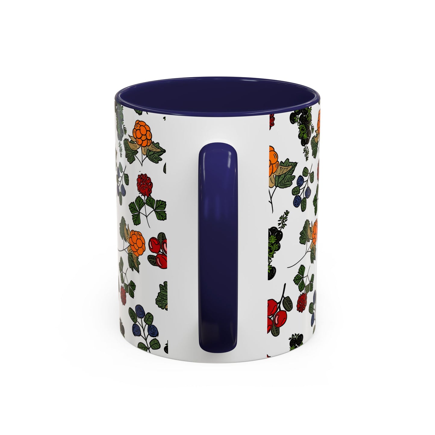 Vibrant Floral Accent Coffee Mug - 11/15oz