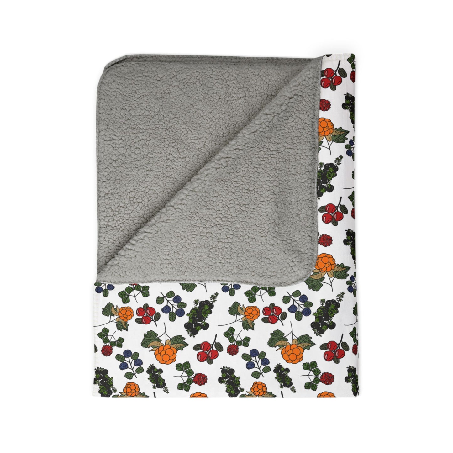 Cozy Floral Fleece Sherpa Blanket - Perfect for Fall and Winter