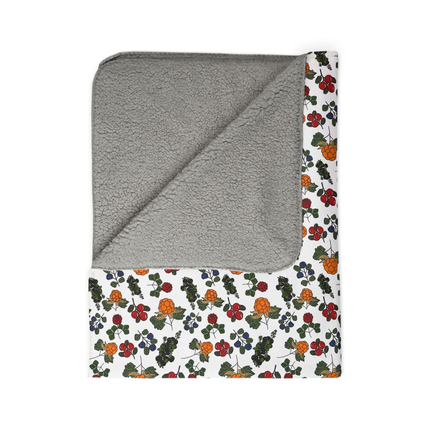 Cozy Floral Fleece Sherpa Blanket - Perfect for Fall and Winter