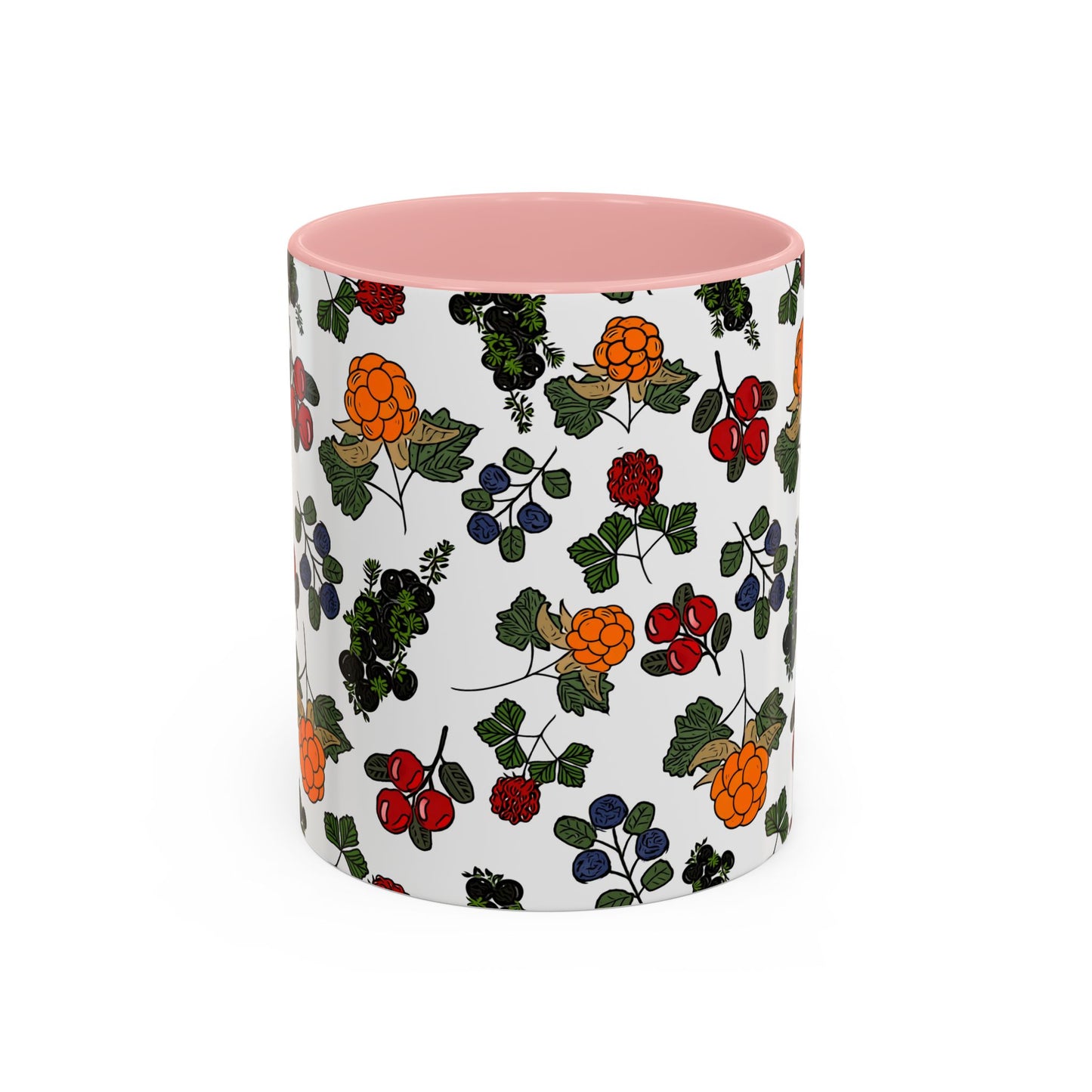 Vibrant Floral Accent Coffee Mug - 11/15oz