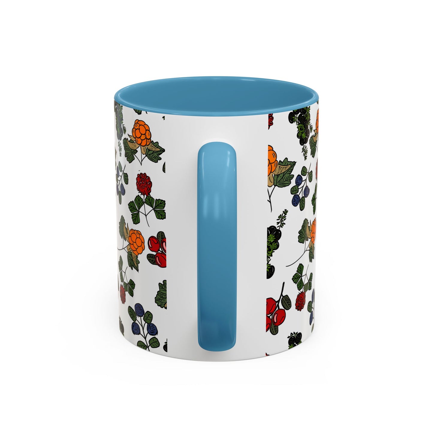 Vibrant Floral Accent Coffee Mug - 11/15oz