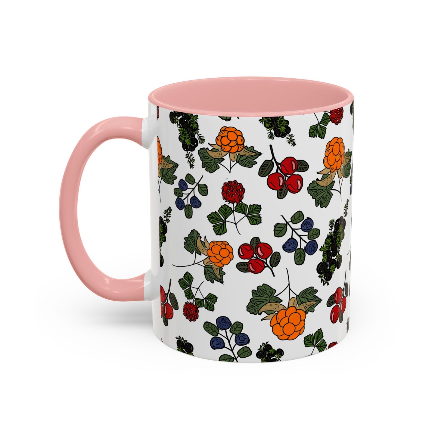 Vibrant Floral Accent Coffee Mug - 11/15oz