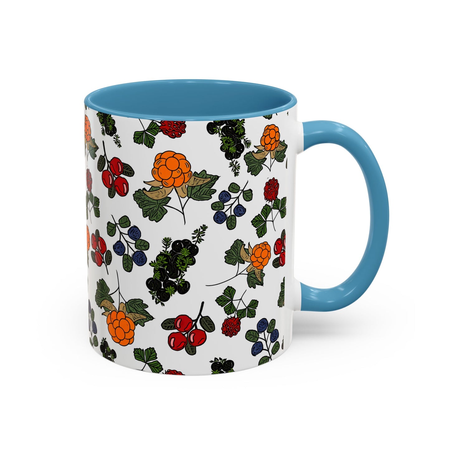 Vibrant Floral Accent Coffee Mug - 11/15oz