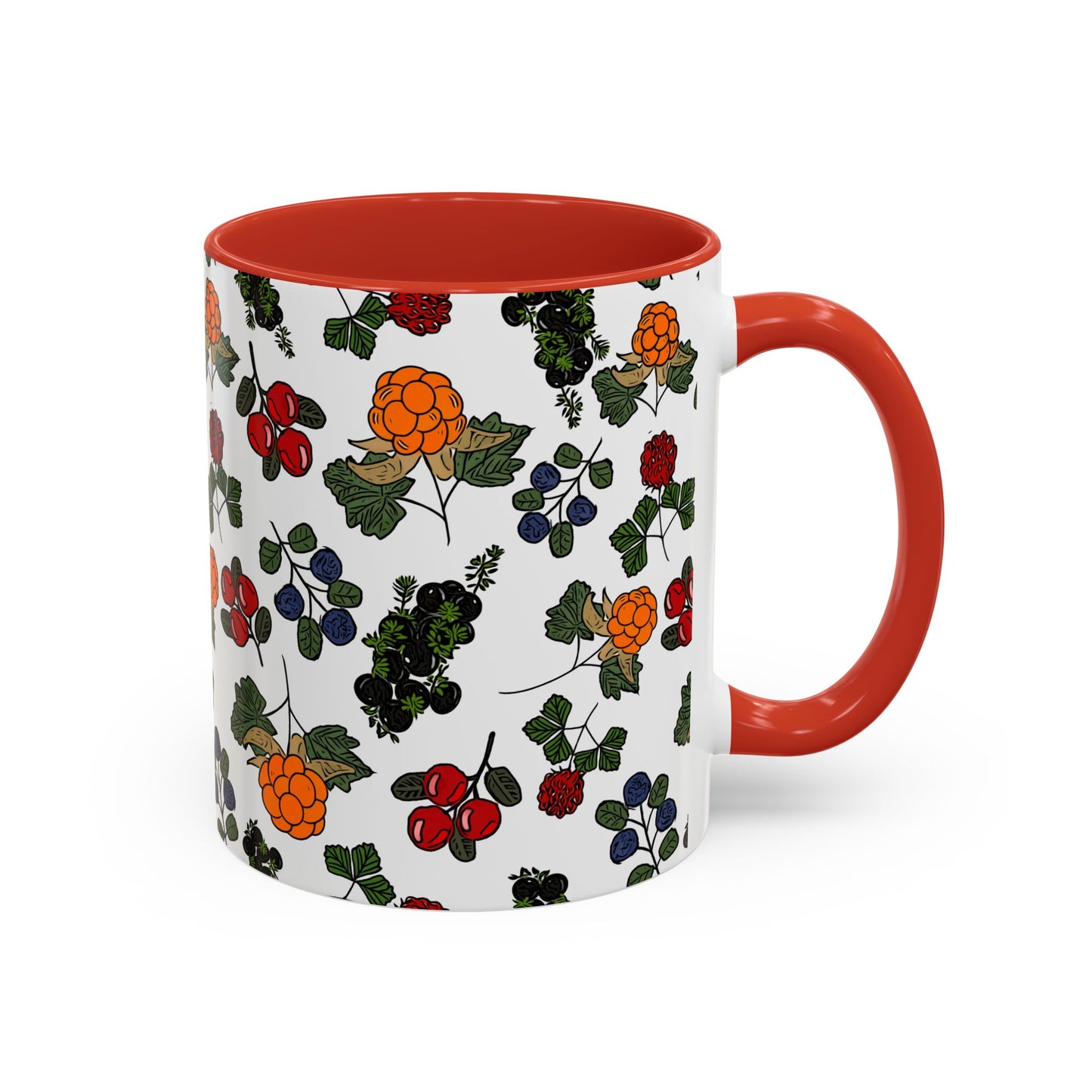 Vibrant Floral Accent Coffee Mug - 11/15oz