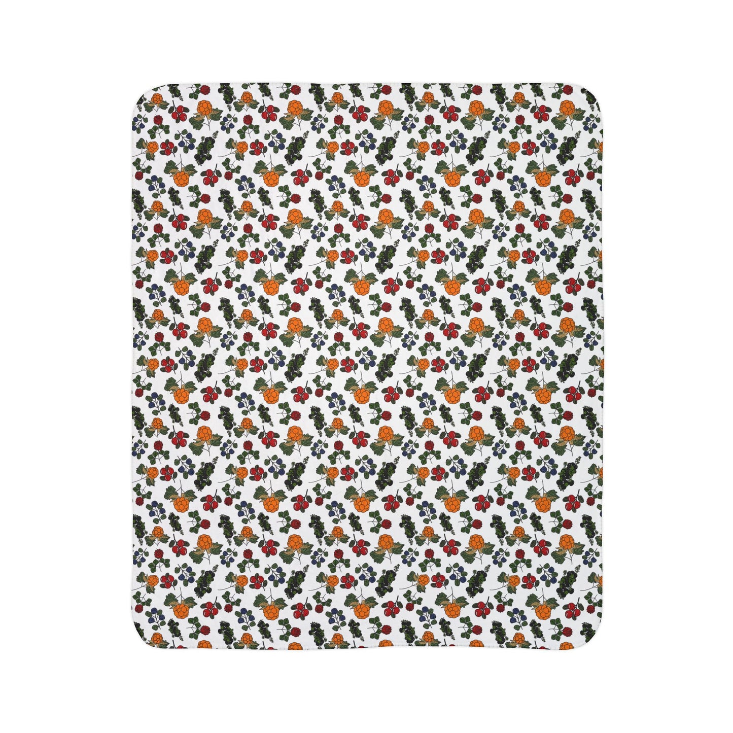 Cozy Floral Fleece Sherpa Blanket - Perfect for Fall and Winter