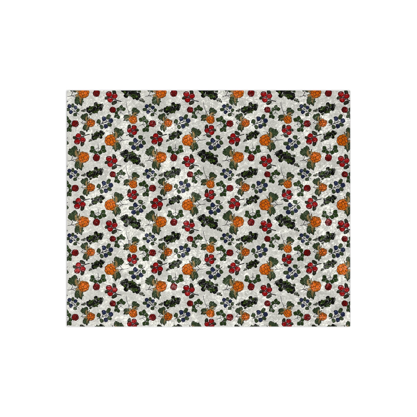 Berries Crushed Velvet Blanket - Cozy Home Decor for All Seasons