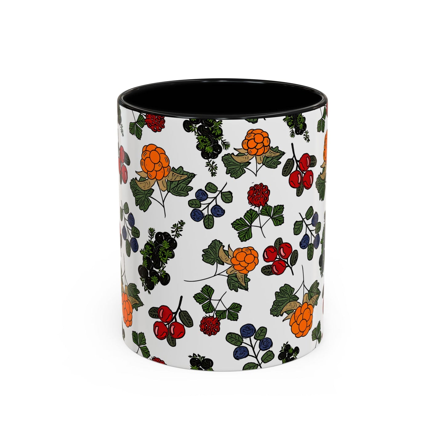 Vibrant Floral Accent Coffee Mug - 11/15oz