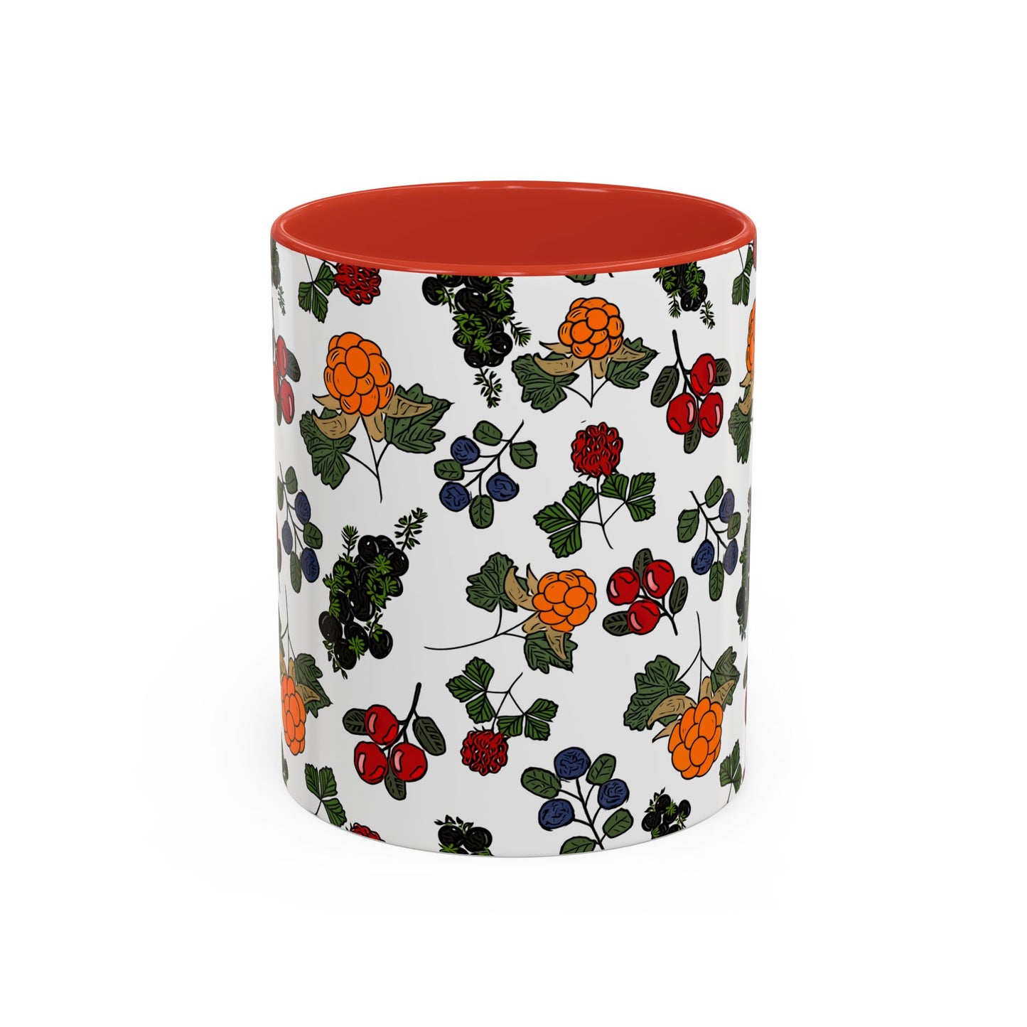 Vibrant Floral Accent Coffee Mug - 11/15oz