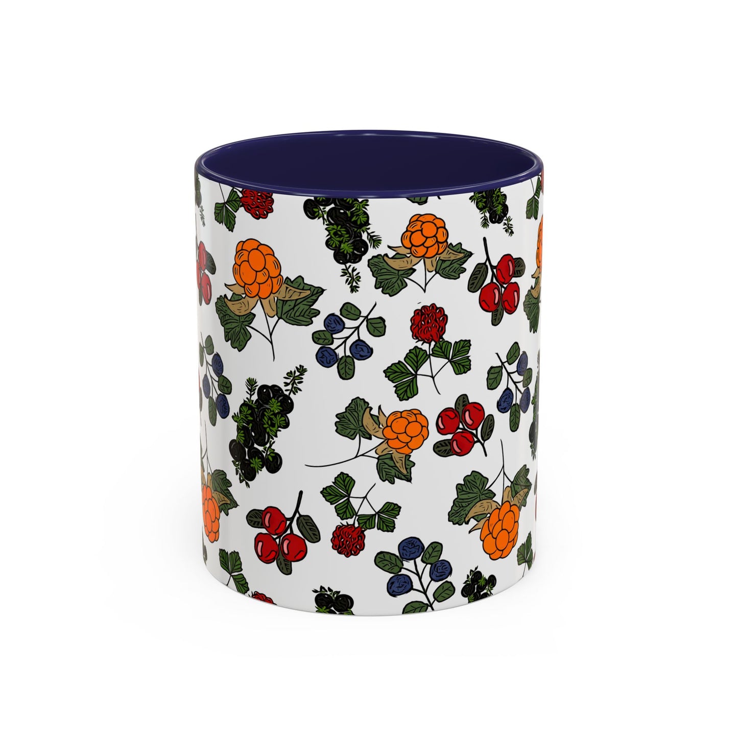 Vibrant Floral Accent Coffee Mug - 11/15oz