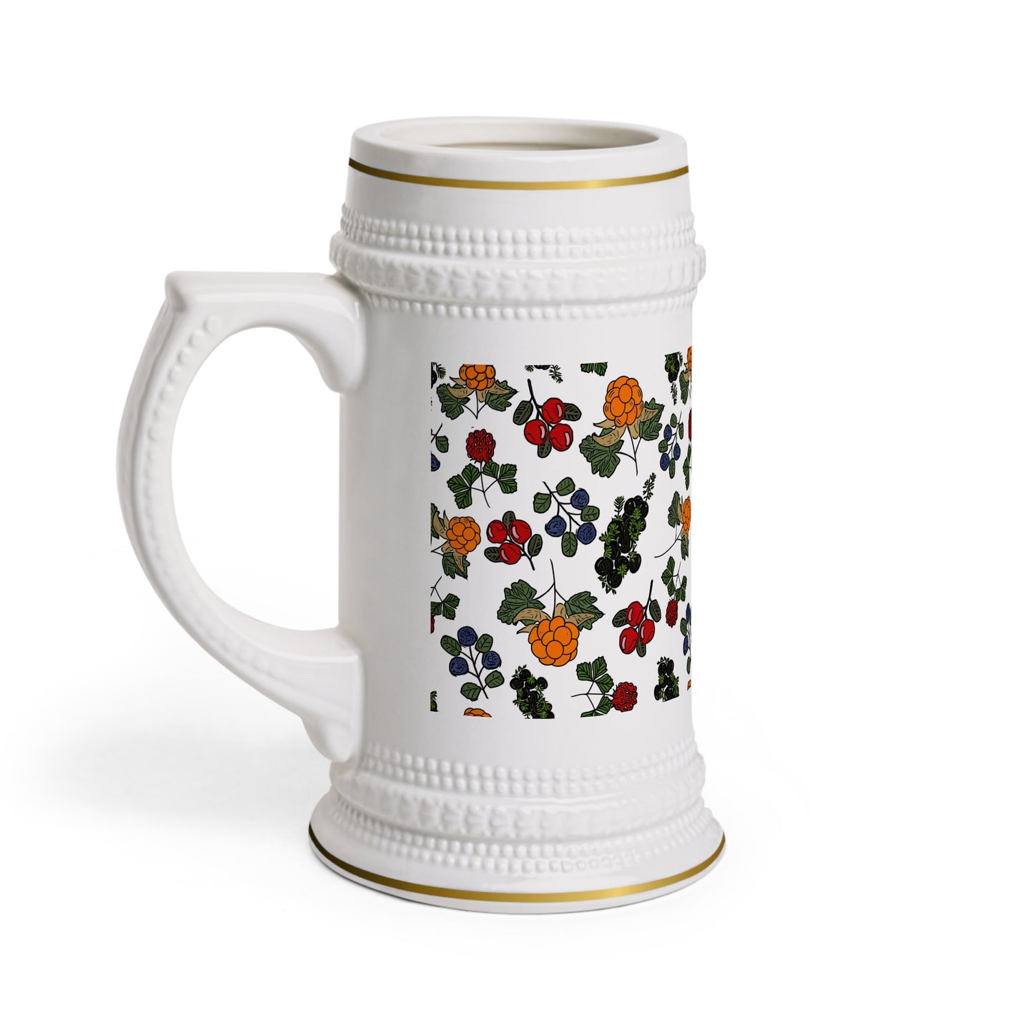 Floral Stein Mug - Perfect for Celebrations & Gatherings