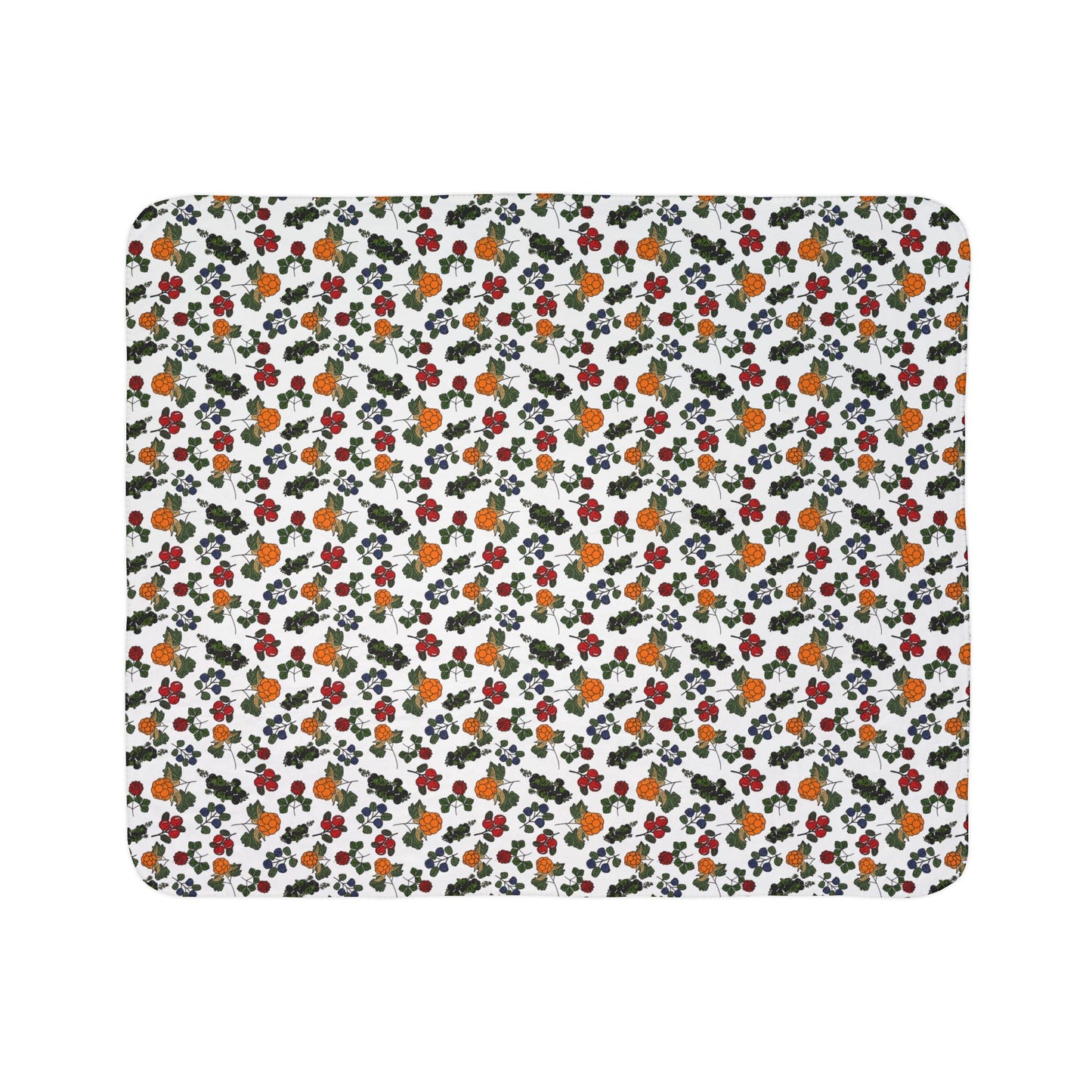 Cozy Floral Fleece Sherpa Blanket - Perfect for Fall and Winter
