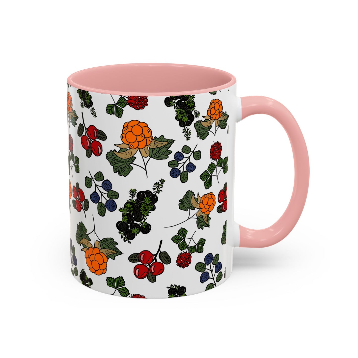 Vibrant Floral Accent Coffee Mug - 11/15oz