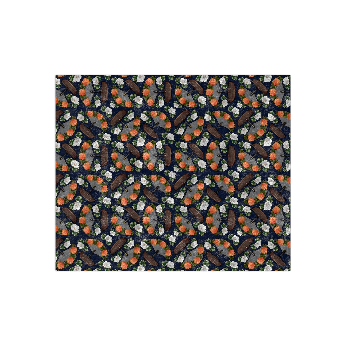 Cozy Crushed Velvet Blanket with Floral Design - Perfect Gift for Home Decor