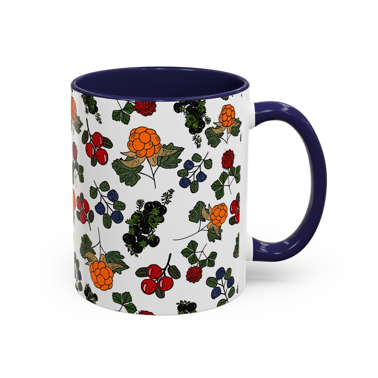 Vibrant Floral Accent Coffee Mug - 11/15oz