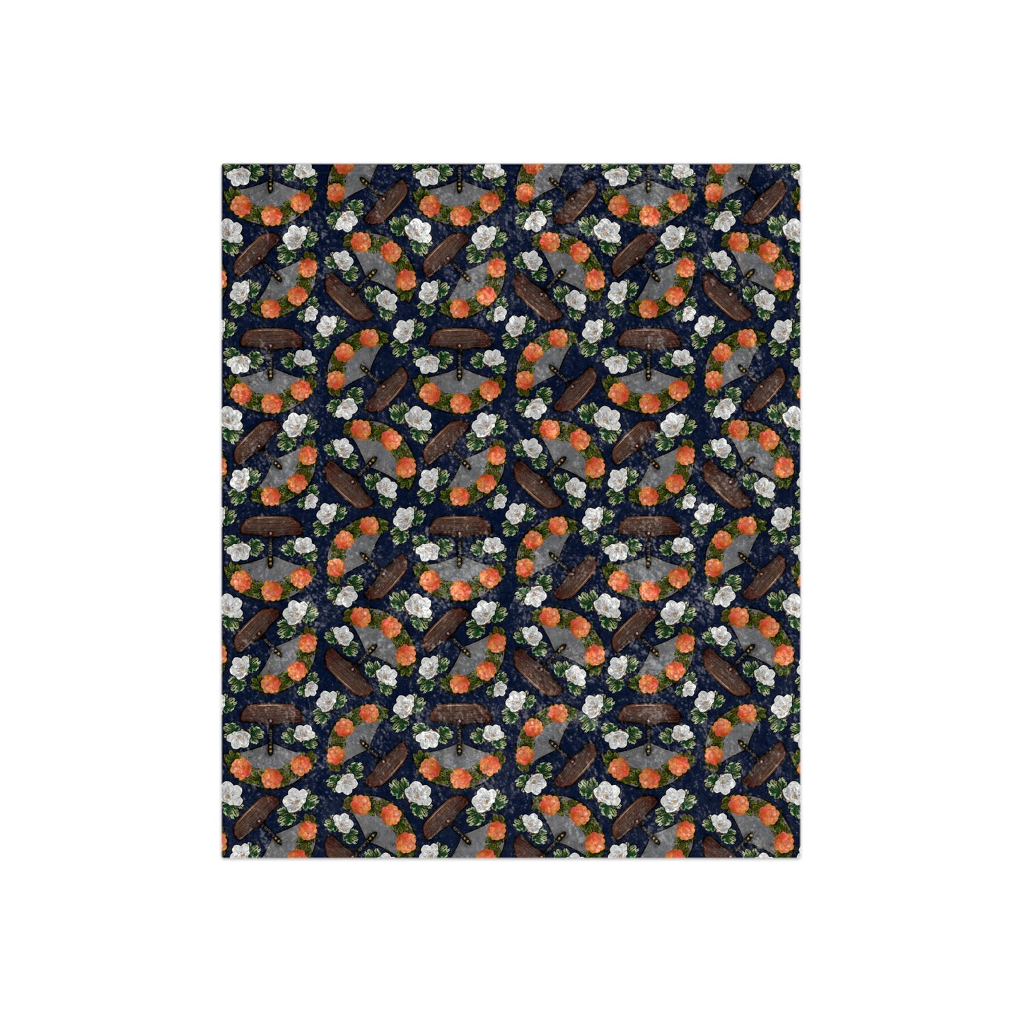 Cozy Crushed Velvet Blanket with Floral Design - Perfect Gift for Home Decor