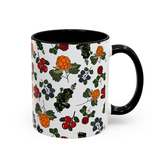 Vibrant Floral Accent Coffee Mug - 11/15oz