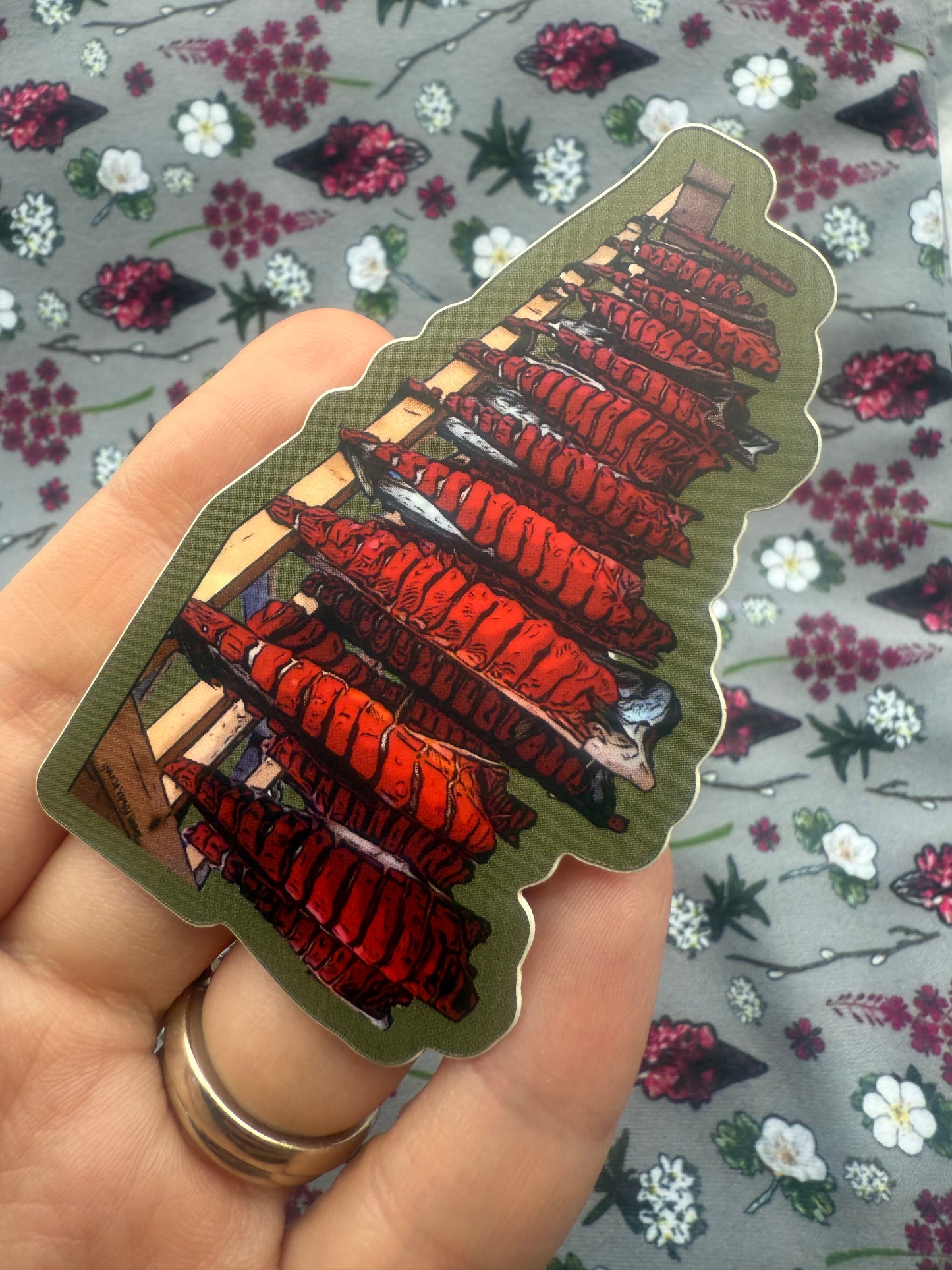 Dry fish sticker 3” length