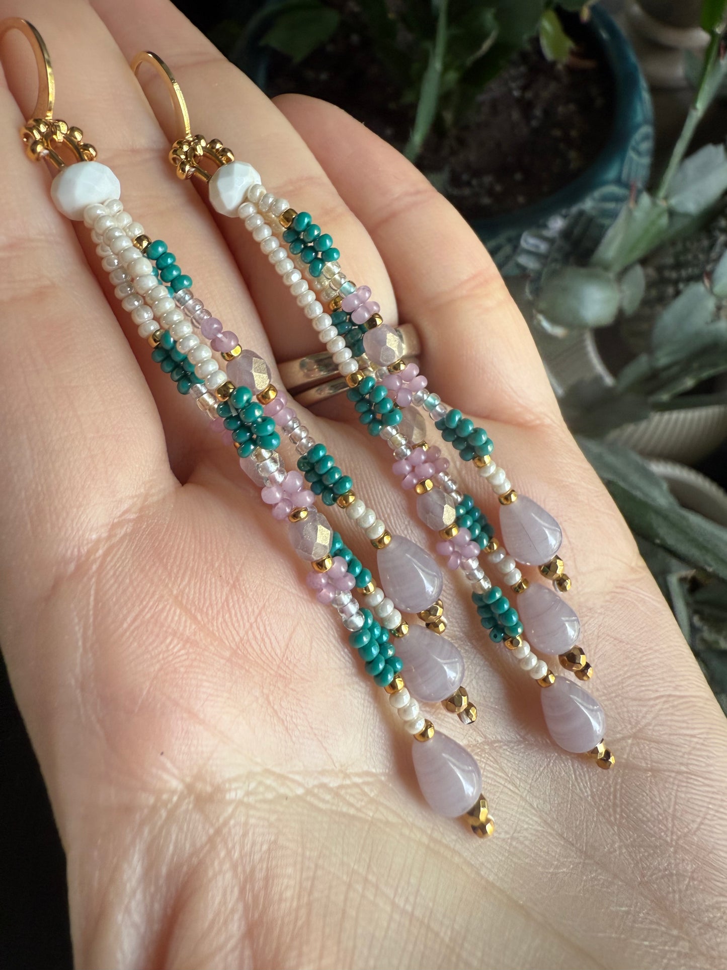 Rose quartz teal