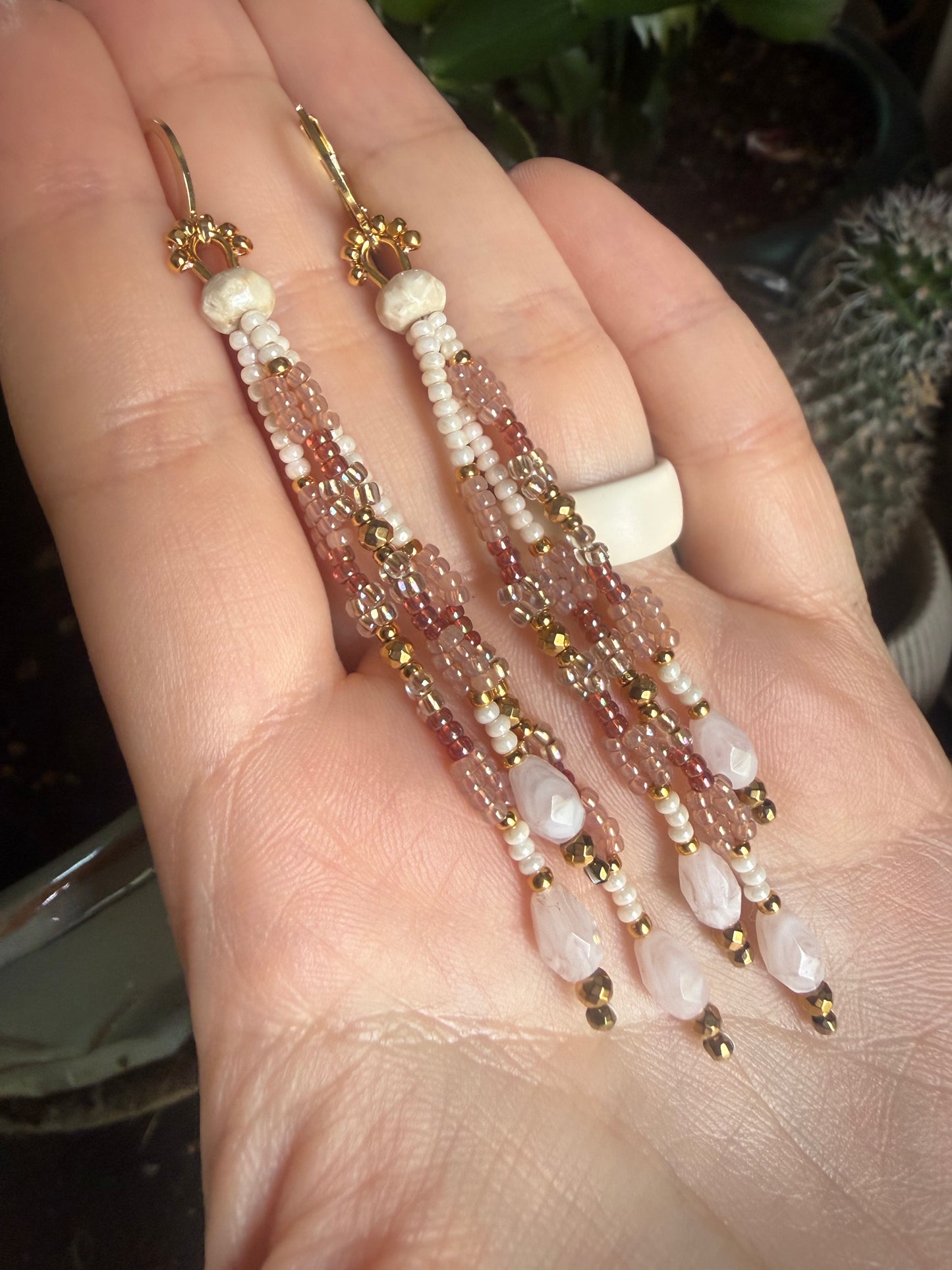 Rose quartz river stone