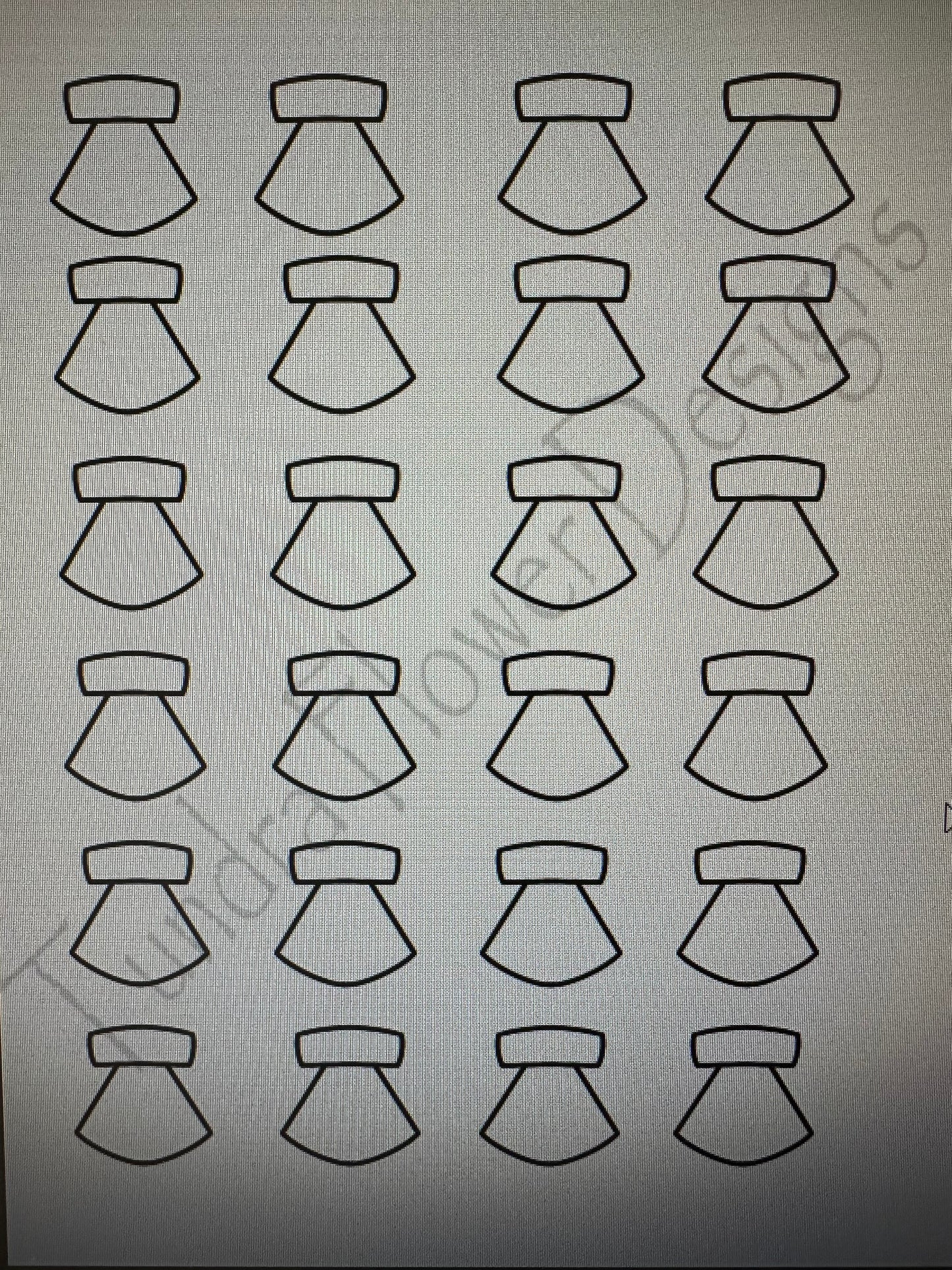 DIGITAL DOWNLOAD Uluat Earring Print Out